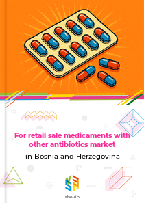 For retail sale medicaments with other antibiotics market in Bosnia and Herzegovina