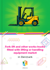 Fork-lift and other works trucks fitted with lifting or handling equipment market in Denmark