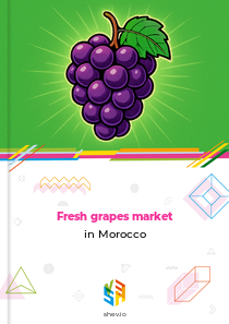 Fresh grapes market in Morocco