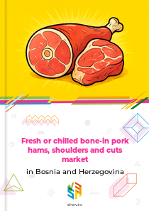 Fresh or chilled bone-in pork hams, shoulders and cuts market in Bosnia and Herzegovina