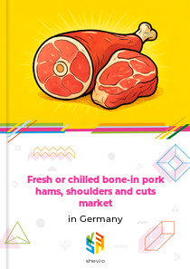 Fresh or chilled bone-in pork hams, shoulders and cuts market in Germany