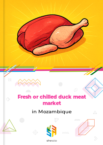 Fresh or chilled duck meat market in Mozambique