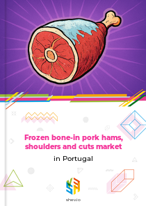 Frozen bone-in pork hams, shoulders and cuts market in Portugal