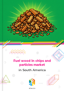Fuel wood in chips and particles market in South America