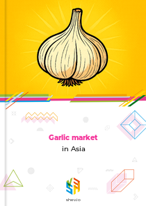 Garlic market in Asia