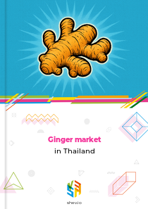 Ginger market in Thailand