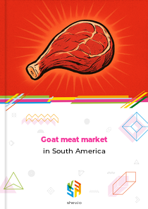 Goat meat market in South America