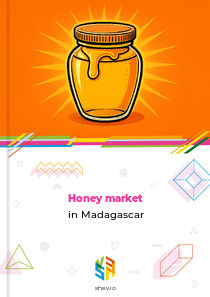 Honey market in Madagascar