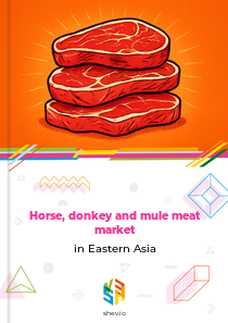 Horse, donkey and mule meat market in Eastern Asia