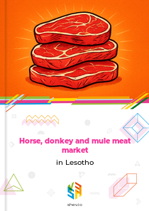 Horse, donkey and mule meat market in Lesotho