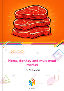 Horse, donkey and mule meat market in Mexico