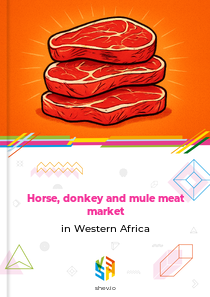 Horse, donkey and mule meat market in Western Africa