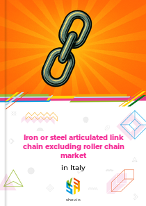 Iron or steel articulated link chain excluding roller chain market in Italy