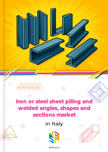 Iron or steel sheet piling and welded angles, shapes and sections market in Italy