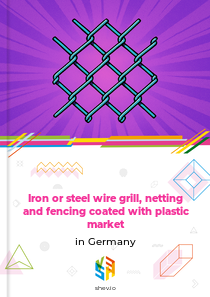 Iron or steel wire grill, netting and fencing coated with plastic market in Germany