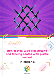 Iron or steel wire grill, netting and fencing coated with plastic market in Romania