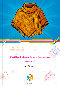 Knitted shawls and scarves market in Spain