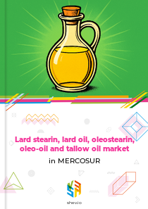 Lard stearin, lard oil, oleostearin, oleo-oil and tallow oil market in MERCOSUR