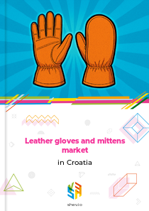 Leather gloves and mittens market in Croatia