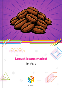 Locust beans market in Asia