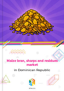 Maize bran, sharps and residues market in Dominican Republic