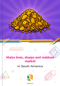 Maize bran, sharps and residues market in South America