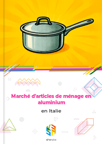 Marché d'articles de ménage en aluminium en Italie