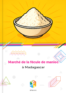 Marché de la fécule de manioc à Madagascar