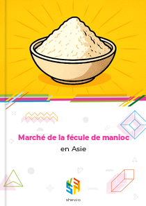 Marché de la fécule de manioc en Asie