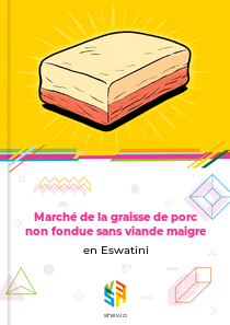 Marché de la graisse de porc non fondue sans viande maigre en Eswatini