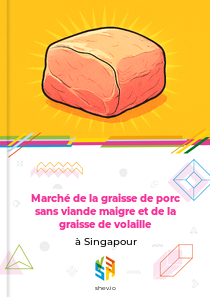 Marché de la graisse de porc sans viande maigre et de la graisse de volaille à Singapour