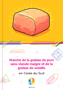 Marché de la graisse de porc sans viande maigre et de la graisse de volaille en Corée du Sud