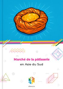 Marché de la pâtisserie en Asie du Sud