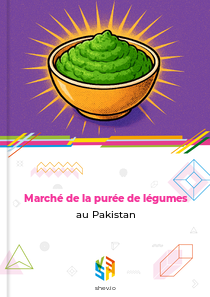 Marché de la purée de légumes au Pakistan