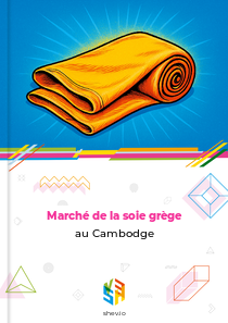 Marché de la soie grège au Cambodge