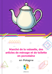 Marché de la vaisselle, des articles de ménage et de toilette en porcelaine en Pologne