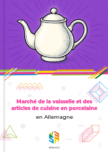 Marché de la vaisselle et des articles de cuisine en porcelaine en Allemagne