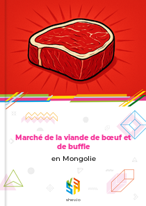Marché de la viande de bœuf et de buffle en Mongolie