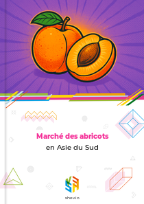 Marché des abricots en Asie du Sud
