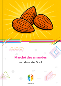 Marché des amandes en Asie du Sud