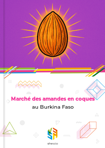 Marché des amandes en coques au Burkina Faso