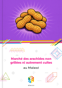 Marché des arachides non grillées ni autrement cuites au Malawi