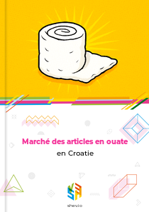 Marché des articles en ouate en Croatie