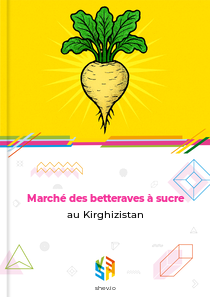 Marché des betteraves à sucre au Kirghizistan