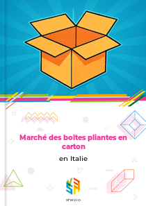 Marché des boîtes pliantes en carton en Italie