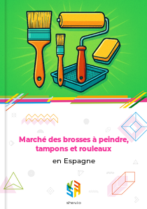 Marché des brosses à peindre, tampons et rouleaux en Espagne