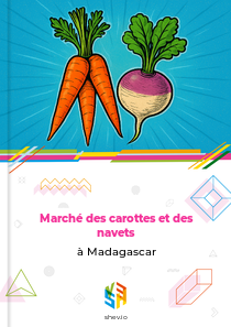Marché des carottes et des navets à Madagascar