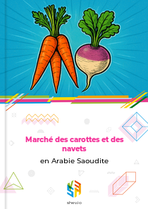 Marché des carottes et des navets en Arabie Saoudite
