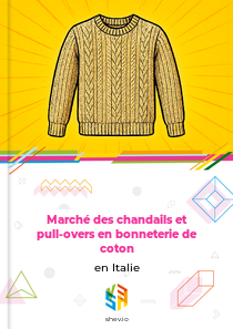 Marché des chandails et pull-overs en bonneterie de coton en Italie