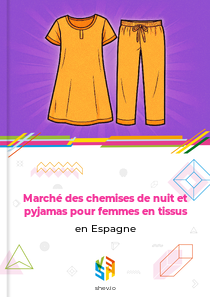 Marché des chemises de nuit et pyjamas pour femmes en tissus en Espagne